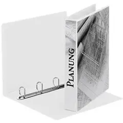 Esselte ESSENTIALS - Ringperm for presentasjoner - bokryggbredde: 51 mm - for A4 - kapasitet: 280 ark - hvit-3