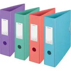 Esselte Colour'Ice - Hevarmbuefil - bokryggbredde: 82 mm - for A4 - kapasitet: 500 ark - grønn-2