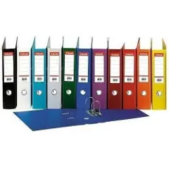 Esselte No.1 - Hevarmbuefil - bokryggbredde: 50 mm - for A4 (210 x 297 mm) - kapasitet: 350 ark - grå-2