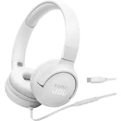 JBL Tune 530C Wired USB-C On-ear Headphones White-3